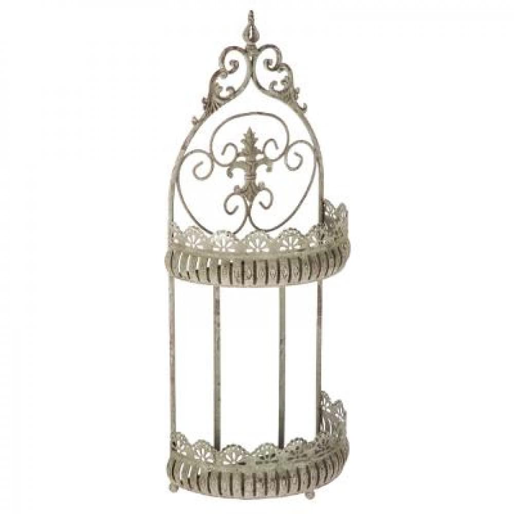 Fali polc rusztikus csipkézett kerettel