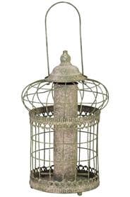 Madáretető Antik védőráccsal kisebb magvakhoz