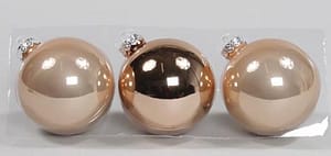 Bronz fényes -matt Gömb üveg 10 cm