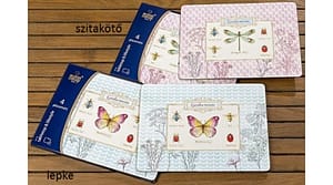 Parafa tányéralátét lepkés és szitakötős