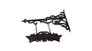 Üdvözlő fali tábla öntöttvas barna VR