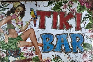 Fém Retro Tábla “Tiki Bar”