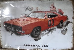 Fém Retro Tábla “General Lee”