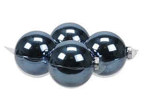 Kék fényes üveg gömb 10 cm