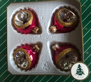 Karácsonyfadísz pink fényes reflex