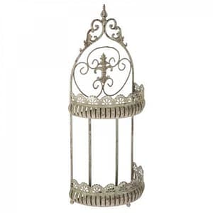 Fali polc rusztikus csipkézett kerettel