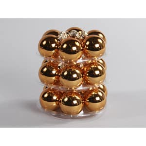 Réz  fényes Gömb üveg 4 cm