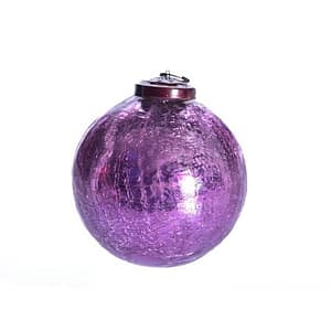 Lila gömb üveg 12 cm