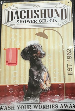 Fém Retro Tábla “Wash Your Worries Away”