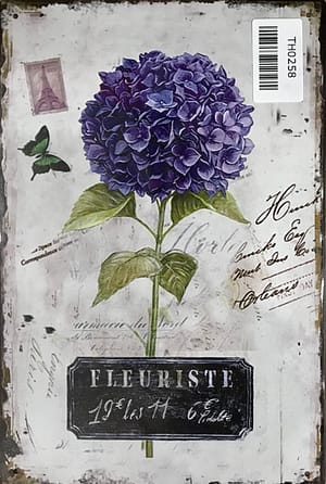 Fém Retro Tábla “Fleuriste”