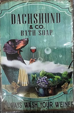 Fém Retro Tábla “Always Wash Your Weiner”