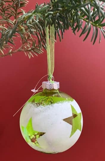 Üveggolyó hópehely töltettel arany - Image 2