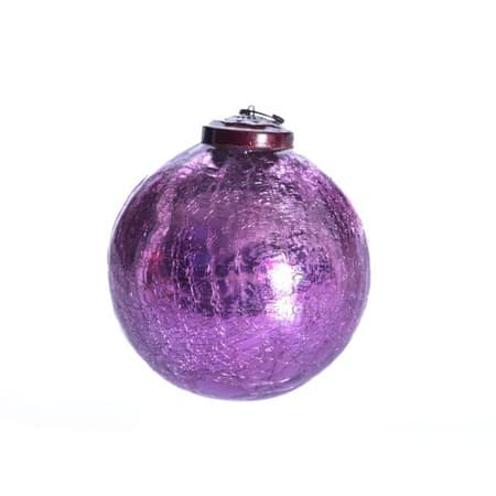 Lila gömb üveg 12 cm