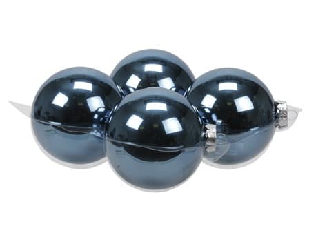 Kék fényes üveg gömb 10 cm
