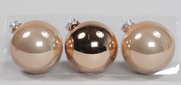 Bronz fényes -matt Gömb üveg 10 cm