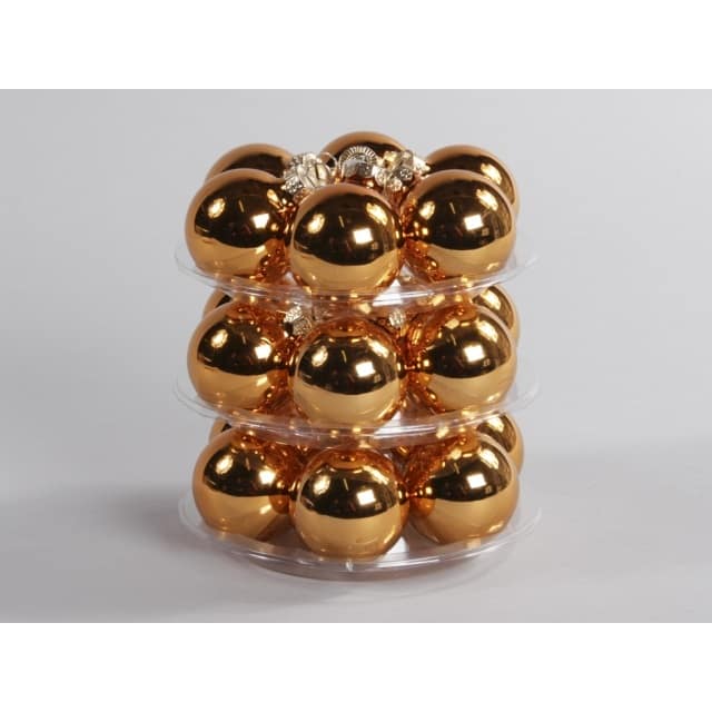 Réz  fényes Gömb üveg 4 cm