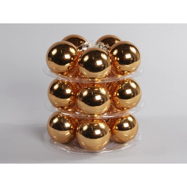 Réz fényes Gömb üveg 6 cm