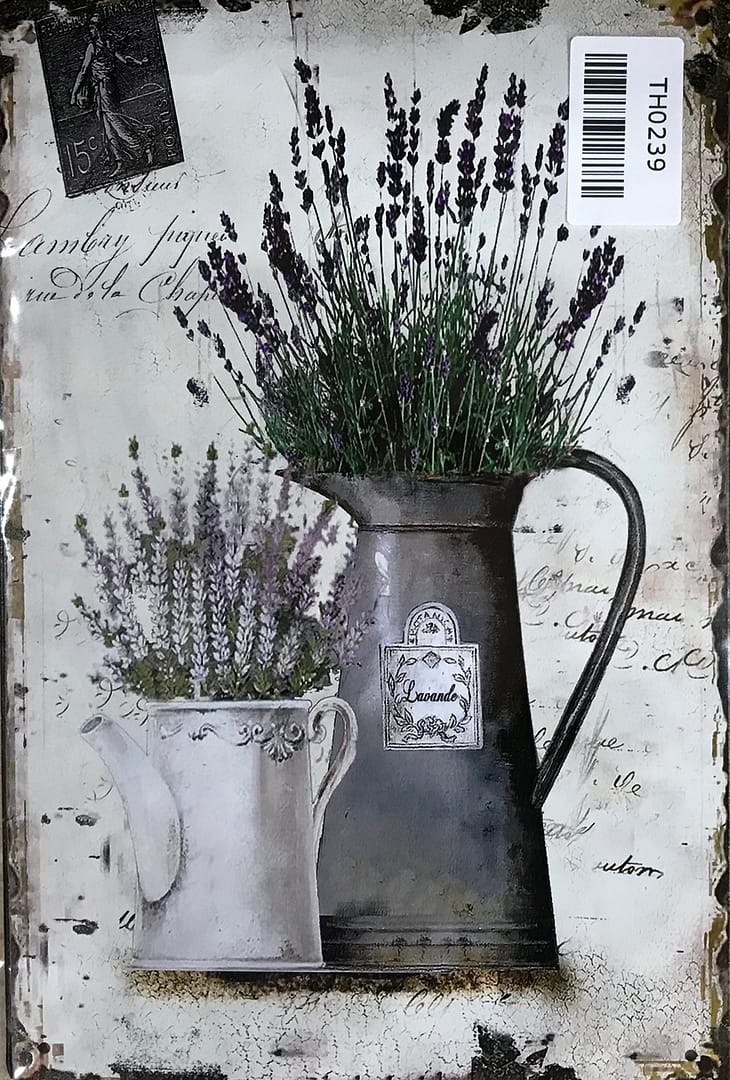Fém Retro Tábla “Lavande “ Th0239