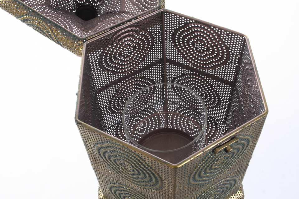 .Gyertyatartó álló réz régies (M) - Image 3