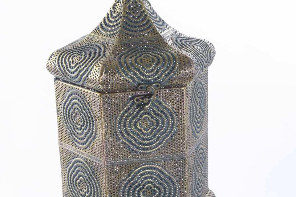 .Gyertyatartó álló réz régies (M) - Image 2